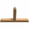Ekena Millwork Portland Timber Gable Bracket, Western Red Cedar, 60"W x 38"H x 5 1/2"D x 5 1/2"F, 15/12 Pitch GBW060X38X0606POR00SWR - alternate 3